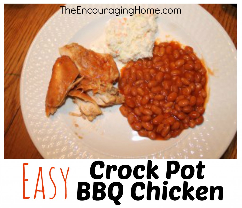 Easy Crockpot BBQ Chicken
