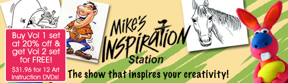 Mike's Inspiration Station Art Instruction DVD set