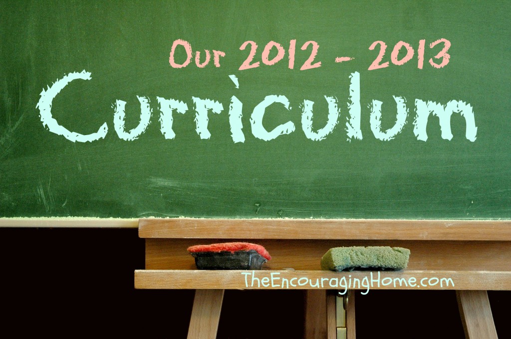 Our 2012 - 2013 Curriculum