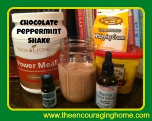 Yummy, Healthy , Quic & Easy Chocolate Peppermint Shake