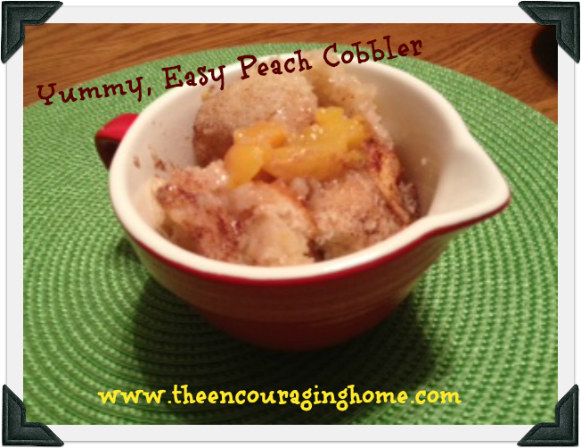 quick and easy peach cobbler