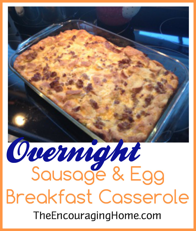 Overnight Sausage & Egg Breakfast Casserole