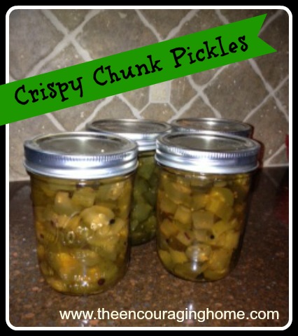 Canning Crispy Chunk Pickles Final