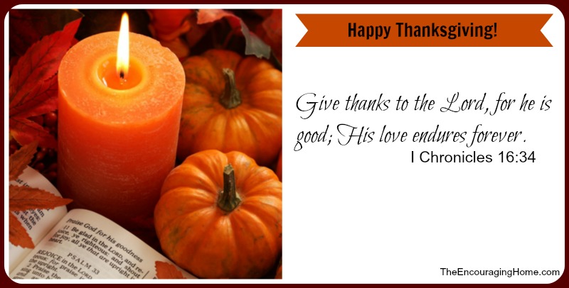 May God bless you richly this Thanksgiving!